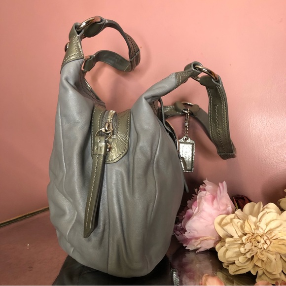 Coach Soho Lynn gray leather hobo shoulder bag - Picture 5 of 12